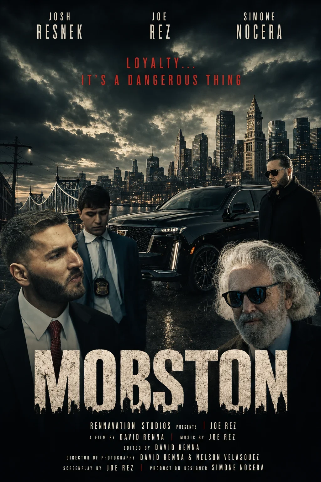 MOBSTON film poster featuring Simone Nocera.